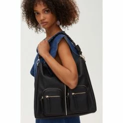 Oliver Bonas Black Mina Plait Strap Tote Bag -Default Template 2 unnamed file 2042