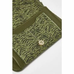Oliver Bonas Green Zina Zebra Print Purse -Default Template 2 unnamed file 2047
