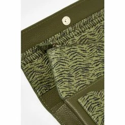 Oliver Bonas Green Zina Zebra Print Purse -Default Template 2 unnamed file 2048
