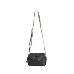 Oliver Bonas Isla Weave Double Zip Crossbody Black Bag -Default Template 2 unnamed file 2058