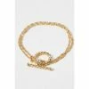 Oliver Bonas Gold Marina Twist T Bar Layered Chain Bracelet -Default Template 2 unnamed file 2079