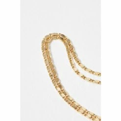 Oliver Bonas Gold Marina Twist T Bar Layered Chain Bracelet -Default Template 2 unnamed file 2082