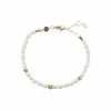 Oliver Bonas Edith Beaded White Pearl Gold Plated Chain Bracelet -Default Template 2 unnamed file 2097