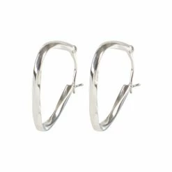 Oliver Bonas Silver Eira Angular Spiral Shape Hoop Earrings -Default Template 2 unnamed file 211