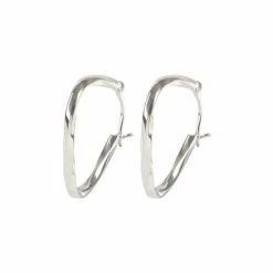 Oliver Bonas Silver Eira Angular Spiral Shape Hoop Earrings -Default Template 2 unnamed file 212