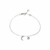 Oliver Bonas Luna Engraved Moon & Disc Sterling Silver Chain Bracelet -Default Template 2 unnamed file 2144