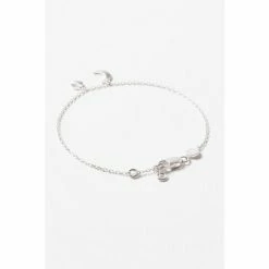 Oliver Bonas Luna Engraved Moon & Disc Sterling Silver Chain Bracelet -Default Template 2 unnamed file 2146