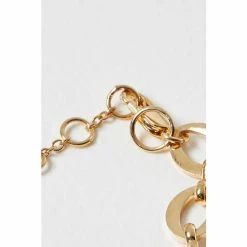 Oliver Bonas Gold Ula Square Pearl Chain Bracelet -Default Template 2 unnamed file 2159