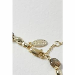Oliver Bonas Grey Talia Oval Stone Beaded Chain Bracelet -Default Template 2 unnamed file 2172