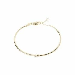 Oliver Bonas Aurora Flower Casting Detail Gold Plate Brass Bangle -Default Template 2 unnamed file 2194