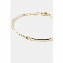 Oliver Bonas Aurora Flower Casting Detail Gold Plate Brass Bangle -Default Template 2 unnamed file 2195