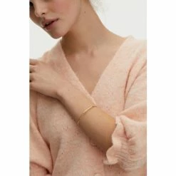 Oliver Bonas Aurora Flower Casting Detail Gold Plate Brass Bangle -Default Template 2 unnamed file 2196