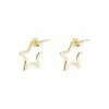 Oliver Bonas Star Outline Small Gold Plated Brass Hoops -Default Template 2 unnamed file 220