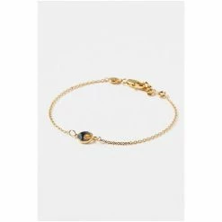 Oliver Bonas Grey Lottie Curved Abalone Shell Inlay Disc Gold Plated Chain Bracelet -Default Template 2 unnamed file 2203
