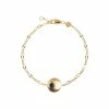 Oliver Bonas Black Kymani Engraved Disc And Stone Inlay Gold Plated Bracelet -Default Template 2 unnamed file 2204
