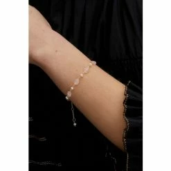 Oliver Bonas Pink Clover Pearl And Blue Lace Agate Gold Plated Bracelet -Default Template 2 unnamed file 2217