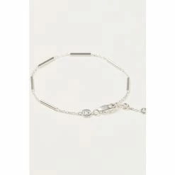 Oliver Bonas Miho Bar Detail Delicate Silver Chain Bracelet -Default Template 2 unnamed file 2221