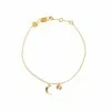 Oliver Bonas Luna Engraved Moon & Disc Gold Plated Brass Bracelet -Default Template 2 unnamed file 2224