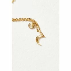 Oliver Bonas Luna Engraved Moon & Disc Gold Plated Brass Bracelet -Default Template 2 unnamed file 2226