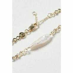 Oliver Bonas White Indigo Long Pearl Chain Bracelet -Default Template 2 unnamed file 2232