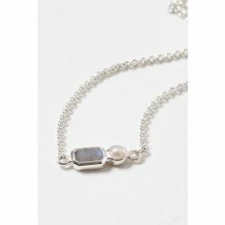 Oliver Bonas Grey Aisling Pearl And Labradorite Silver Tone Bracelet -Default Template 2 unnamed file 2243