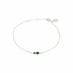 Oliver Bonas Briar Disc And Green Malachite Inlay Dot Sterling Silver Bracelet -Default Template 2 unnamed file 2283