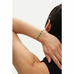 Oliver Bonas Matira Green Enamel Coated Chain Bracelet -Default Template 2 unnamed file 2287