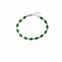 Oliver Bonas Matira Green Enamel Coated Chain Bracelet -Default Template 2 unnamed file 2288