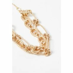 Oliver Bonas Gold Zale Chunky Chain Layered Bracelet -Default Template 2 unnamed file 2291