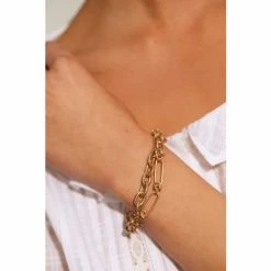 Oliver Bonas Gold Zale Chunky Chain Layered Bracelet -Default Template 2 unnamed file 2293