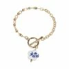 Oliver Bonas Audrey Natural Floral Pendant Chain Bracelet -Default Template 2 unnamed file 2303