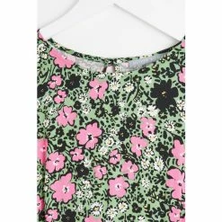 Oliver Bonas Green Daisy Print Tiered Midi Dress -Default Template 2 unnamed file 2331