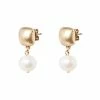 Oliver Bonas White Ottileigh Square And Pearl Drop Stud Earrings -Default Template 2 unnamed file 236