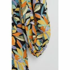 Oliver Bonas Black Abstract Petal Midi Dress -Default Template 2 unnamed file 2388