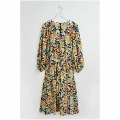 Oliver Bonas Black Abstract Petal Midi Dress -Default Template 2 unnamed file 2391