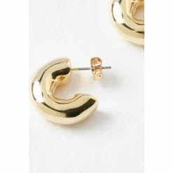 Oliver Bonas Gold Cari Chunky Mini Hoop Earrings -Default Template 2 unnamed file 257