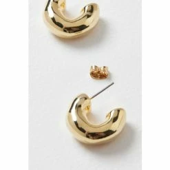 Oliver Bonas Gold Cari Chunky Mini Hoop Earrings -Default Template 2 unnamed file 258