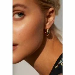Oliver Bonas Gold Cari Chunky Mini Hoop Earrings -Default Template 2 unnamed file 259