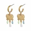 Oliver Bonas Gold Athena Heart And Bead Charms Hoop Earrings -Default Template 2 unnamed file 270