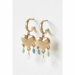 Oliver Bonas Gold Athena Heart And Bead Charms Hoop Earrings -Default Template 2 unnamed file 272