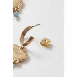Oliver Bonas Gold Athena Heart And Bead Charms Hoop Earrings -Default Template 2 unnamed file 274
