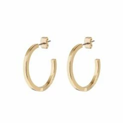 Oliver Bonas Elm Large Gold Plated Hoop Earrings -Default Template 2 unnamed file 296