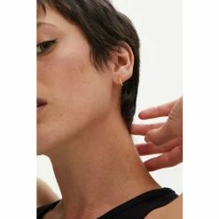 Oliver Bonas Rico Stone Detail Gold Plate Mini Hoop Earrings -Default Template 2 unnamed file 309