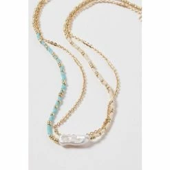 Oliver Bonas Gold Coloured Cove Mismatch Faux Pearl And Organic Drop Earrings Pack Of Four -Default Template 2 unnamed file 313