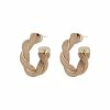 Oliver Bonas Natural Naia Brown Plait Hoop Earrings -Default Template 2 unnamed file 323