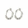 Oliver Bonas Sterling Silver Plated Dania Circle Detail Sleeper Hoop Earrings -Default Template 2 unnamed file 427