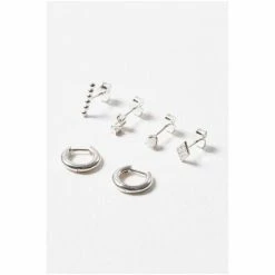 Oliver Bonas Rebel Mixed Stud & Hoop Sterling Silver Pack -Default Template 2 unnamed file 44