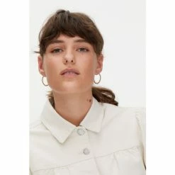 Oliver Bonas Gold Ilaria Dot Detail Gold Plated Hoop Earrings Large -Default Template 2 unnamed file 440