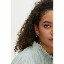 Oliver Bonas Womens Gold Plated Brass Mila Chunky Bamboo Hoop Earrings -Default Template 2 unnamed file 454