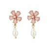 Oliver Bonas Natural Ariana Flower And Pearl Drop Stud Earrings -Default Template 2 unnamed file 492